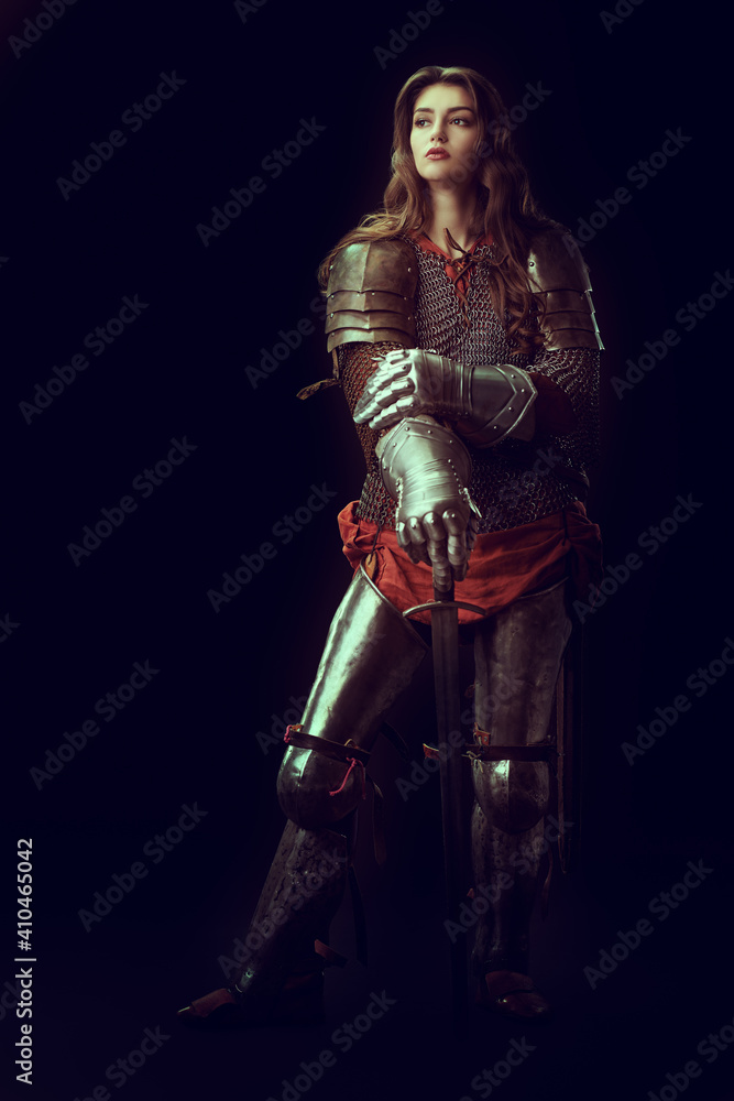female knight in armor