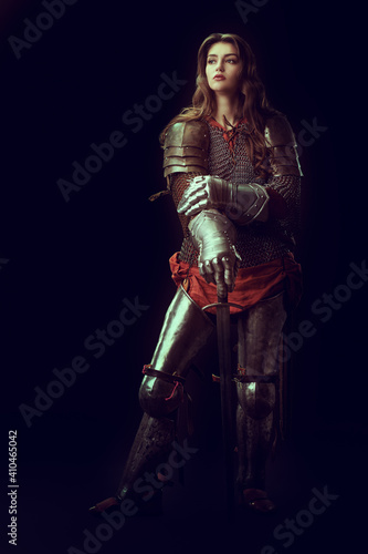 female knight in armor