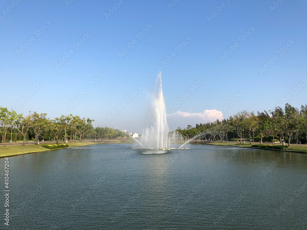 Fountain at King Rama IX Park