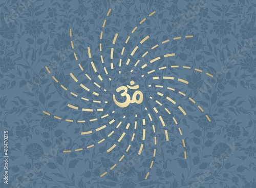 aum syllable , paisley design ,Hinduism , India	