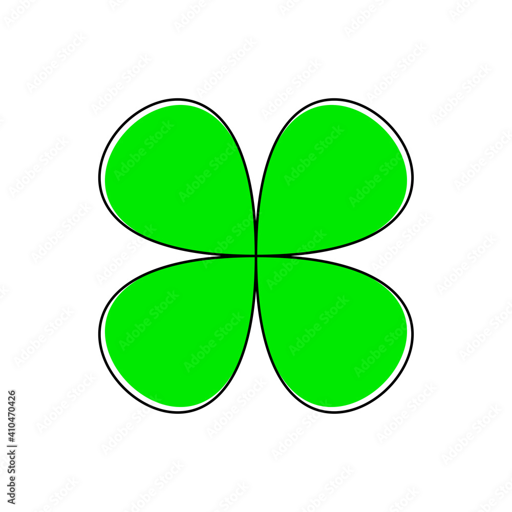 Clover logo. Four leaf clover icon. Stock Vector Clover logo. Four leaf clover icon. Stock Vector