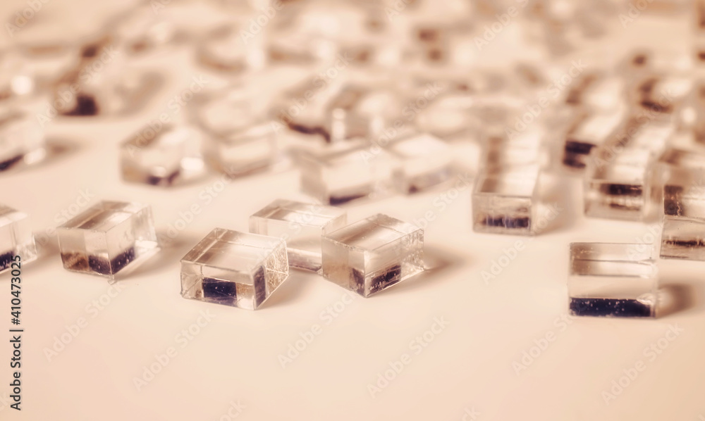 abstract plastic parallelepipedic shapes background abstract plastic parallelepipedic shapes background