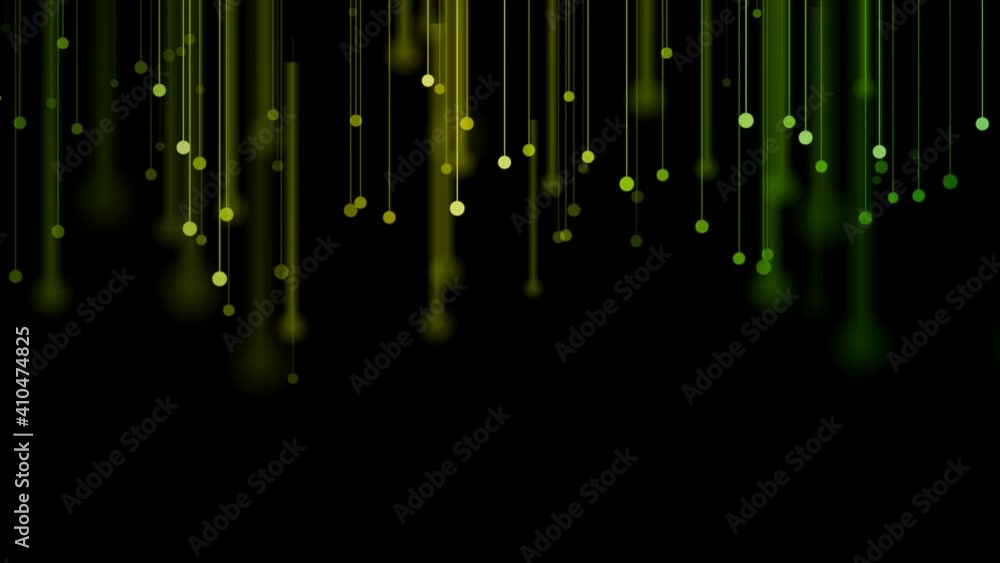 Glowing green yellow neon abstract futuristic hi-tech motion background ...