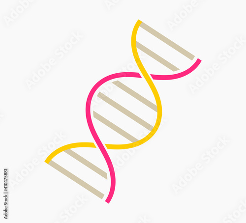 DNA helix strand icon.