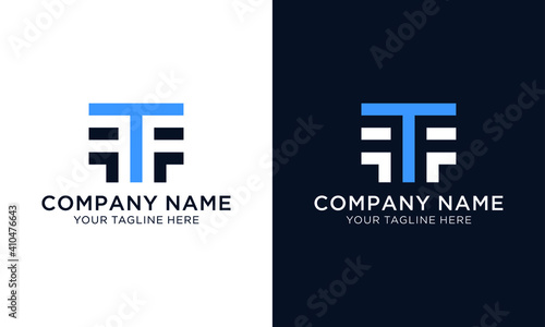 FTF Abstract initial monogram letter alphabet logo design photo