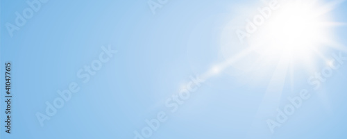 sunny sky background with copy space vector illustration EPS10