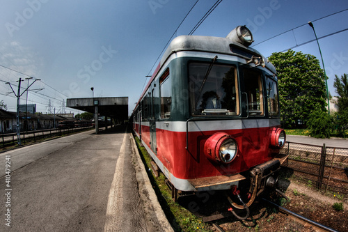 train in the city