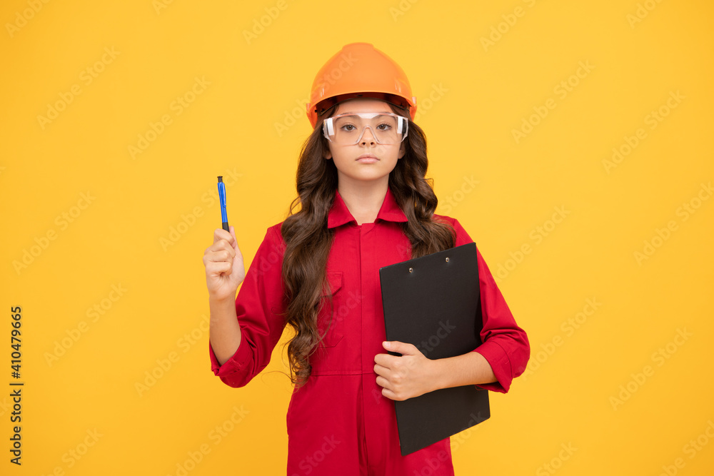 time for check. sight check. teen girl in protective glasses. child wear eyeglasses and helmet. time for check. sight check. teen girl in protective glasses. child wear eyeglasses and helmet.