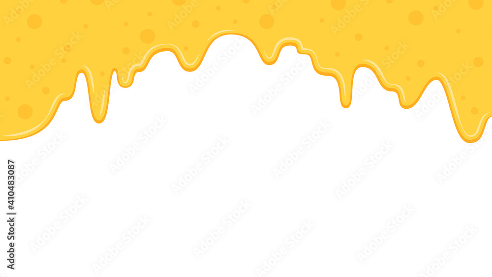 Fototapeta premium Cheese vector. wallpaper. background. cheese stretch. cheese on white background. Cheese frame.