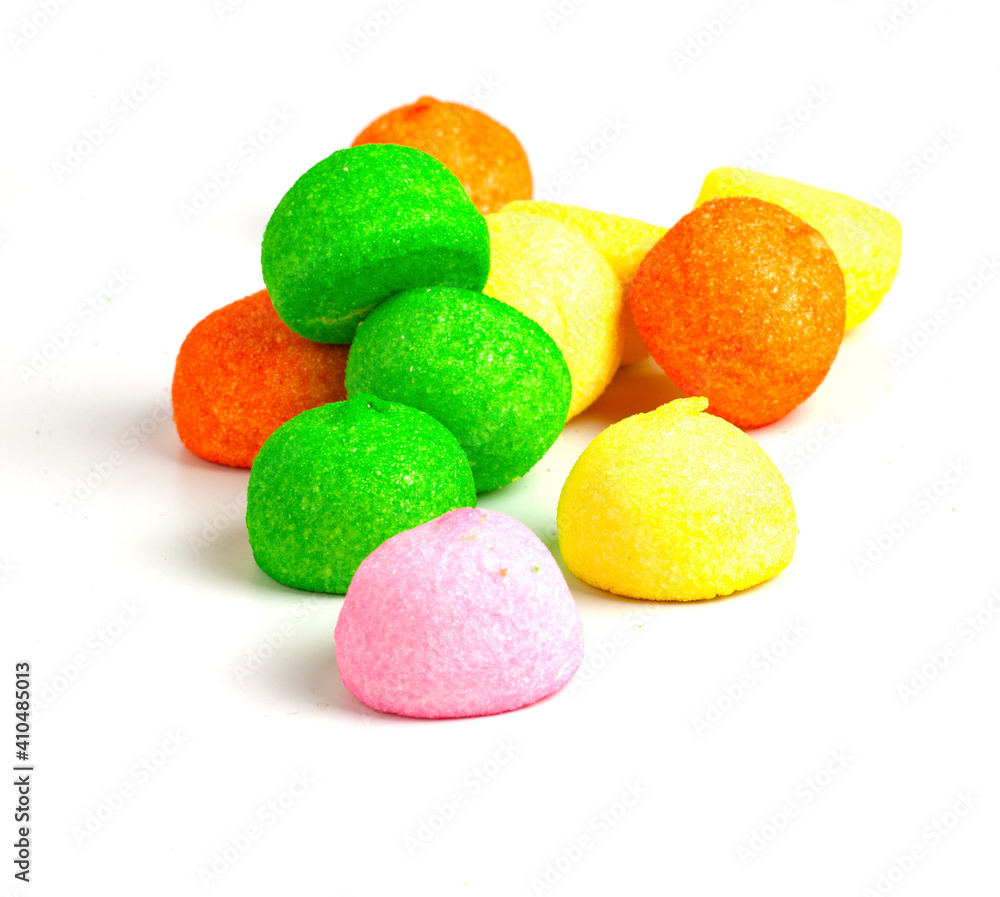 colorful marshmallows on the table colorful marshmallows on the table