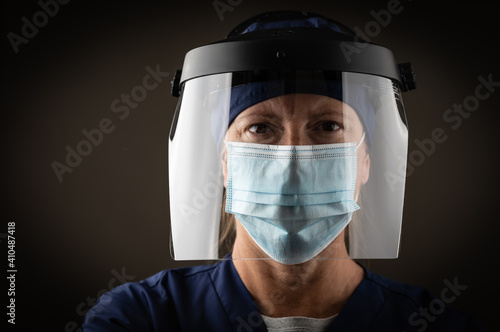 Female Medical Worker Weari...