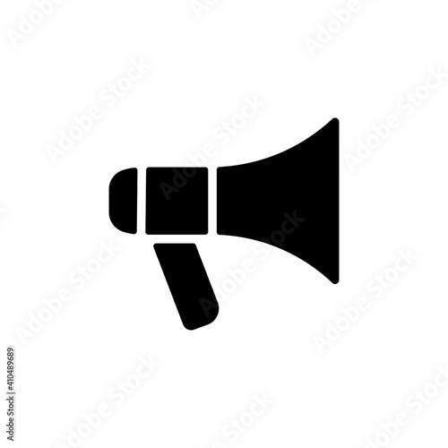 Megaphone or loudspeaker vector glyph icon