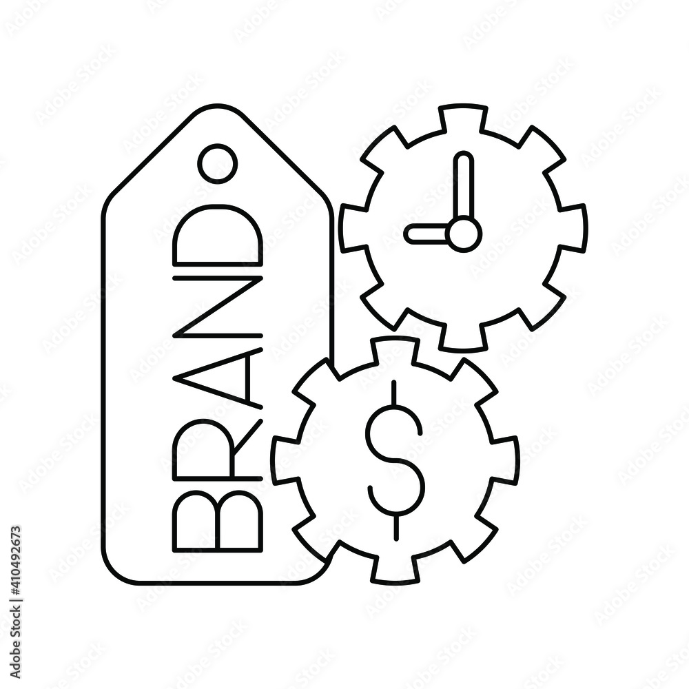 line icon, brand management, digital marketing thin line icon, brand management, digital marketing thin