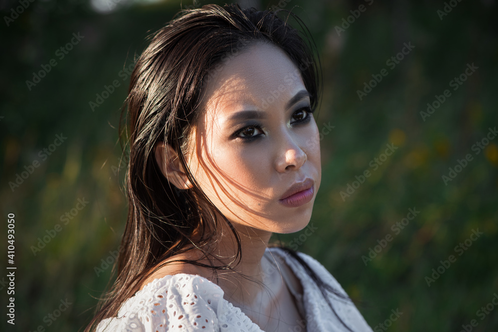 Fototapeta premium Portrait of young asian woman