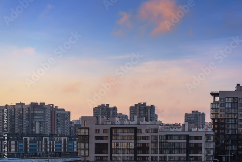 View of the buildings at south west