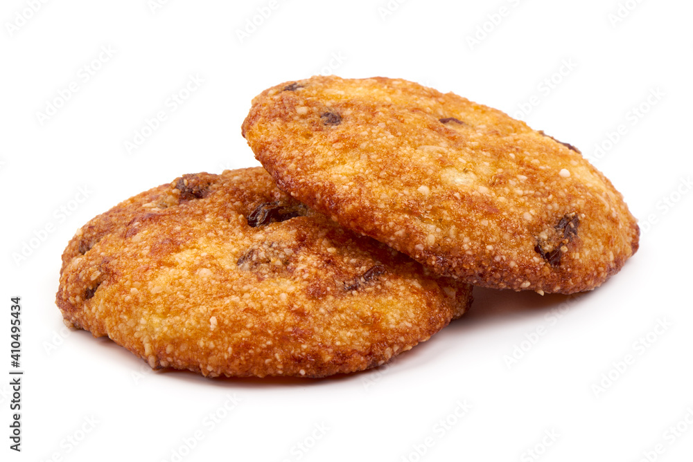 Corn cookies, isolated on white background Corn cookies, isolated on white background