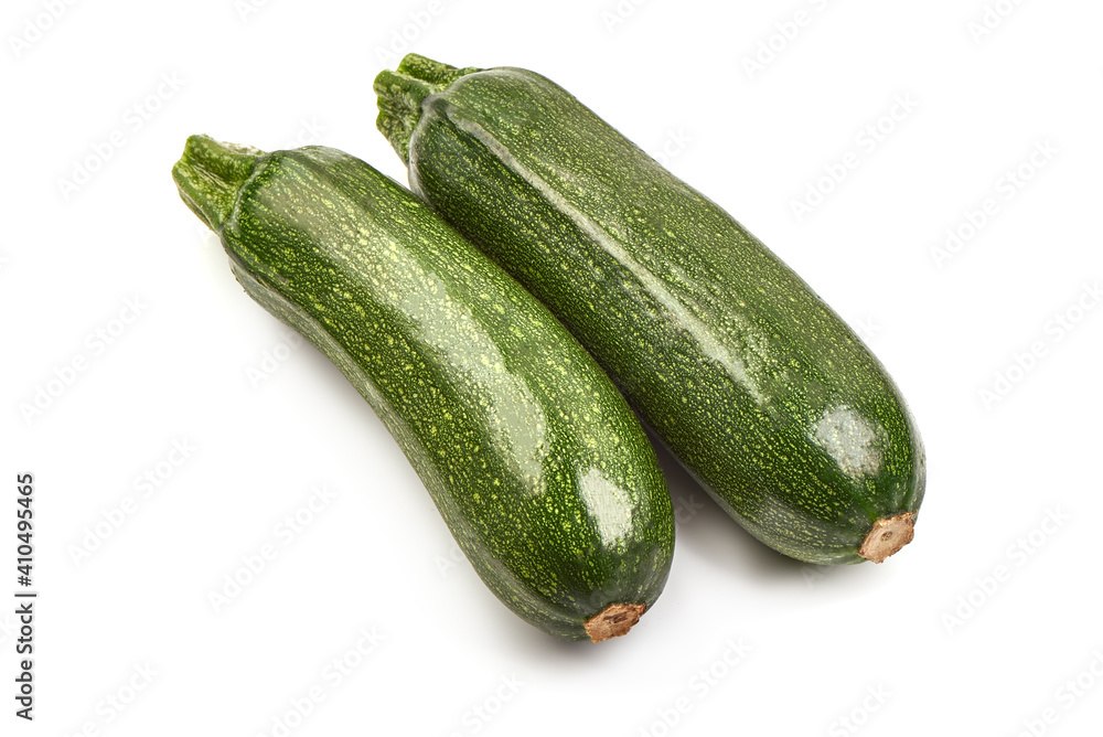 Fresh zucchini, squash, isolated on a white background Fresh zucchini, squash, isolated on a white background
