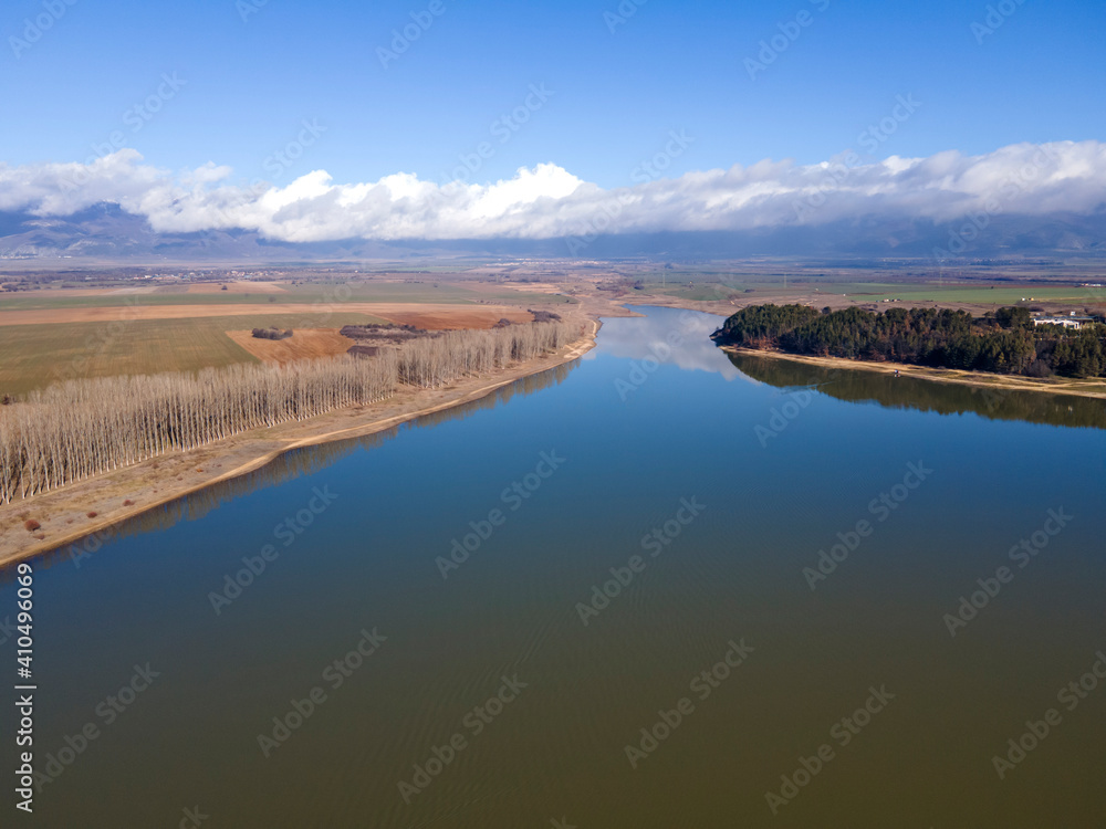 Aerial view of Koprinka Reservoir, Bulgaria Aerial view of Koprinka Reservoir, Bulgaria