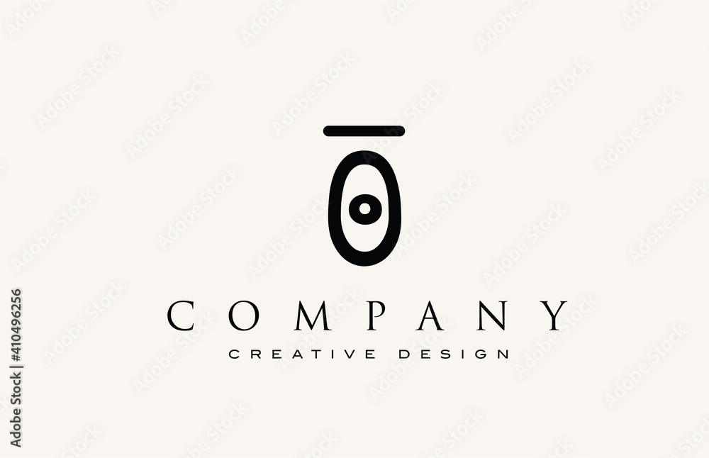 O vintage abstract alphabet letter icon logo. Design for lettering and corporate identity. Professional elegant template