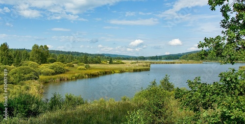 Schilderij op canvas Padrť pond in the protected landscape area of Brdy, a well-known tourist destina
