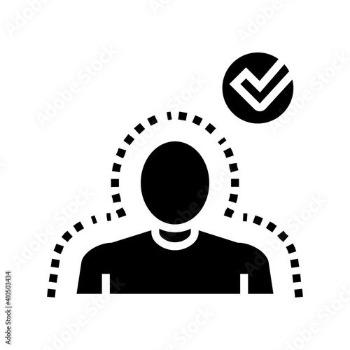healthy human glyph icon vector. healthy human sign. isolated contour symbol black illustration