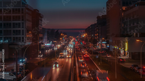 traffic at night