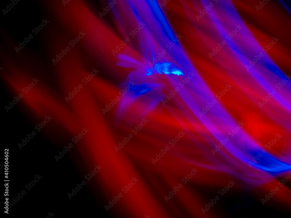 Fototapeta premium abstract illustration, color light , black background 
