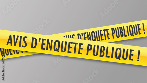 Logo avis d'enquête publique.