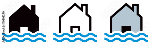MAISON INONDÉE_ICÔNE COULEUR
