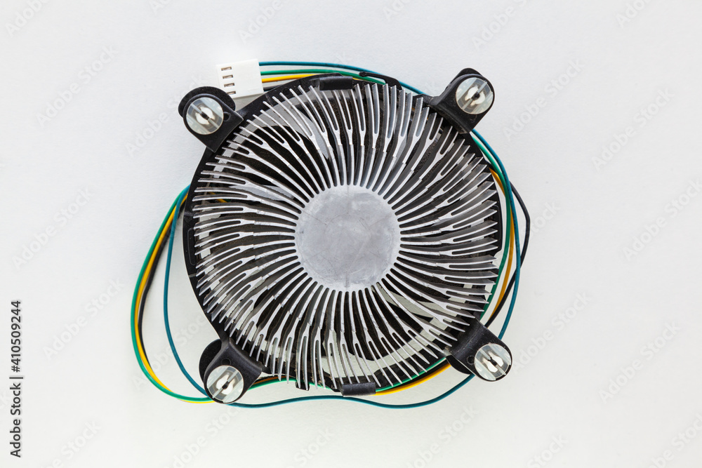 Heatsink fan of a microprocessor - obrazy, fototapety, plakaty 