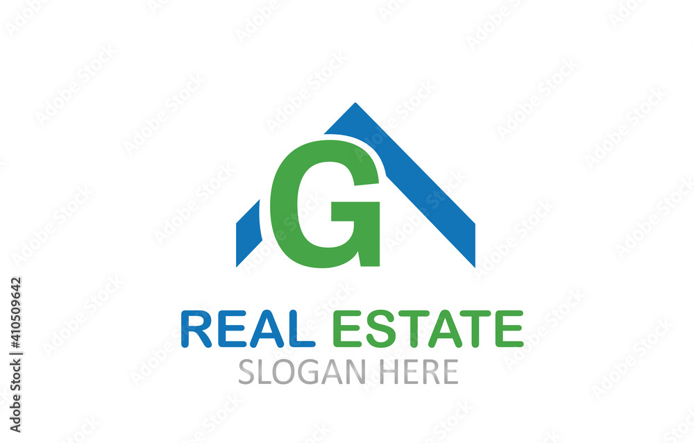 G Letter Real Estate Logo Design G Letter Real Estate Logo Design