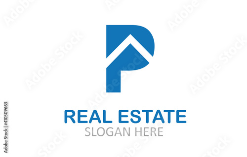 Free Download P Letter Real Estate Logo Design - GFXLoad