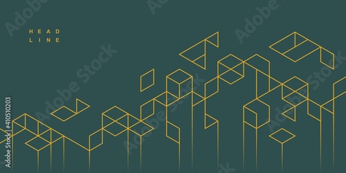 Abstract geometric technological background. Vector creative design.