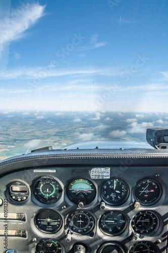 Private aircraft cockpit