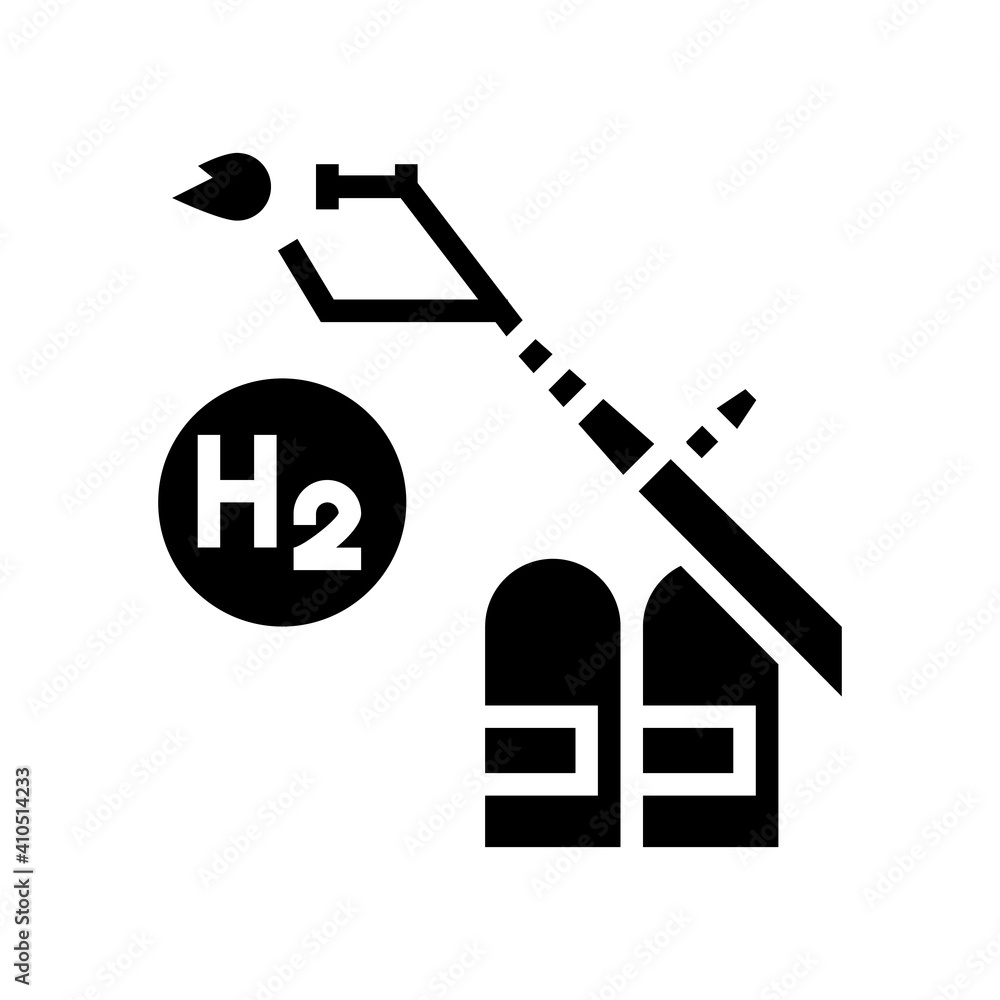 use in welding hydrogen glyph icon vector. use in welding hydrogen sign. isolated contour symbol black illustration use in welding hydrogen glyph icon vector. use in welding hydrogen sign. isolated contour symbol black illustration