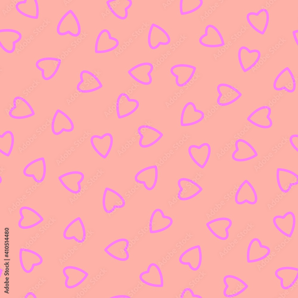 Simple hearts seamless pattern,endless chaotic texture made of tiny heart silhouettes.Valentines,mothers day background.Great for Easter,wedding,scrapbook,gift wrapping paper,textiles.Lilac on pink Simple hearts seamless pattern,endless chaotic texture made of tiny heart silhouettes.Valentines,mothers day background.Great for Easter,wedding,scrapbook,gift wrapping paper,textiles.Lilac on pink