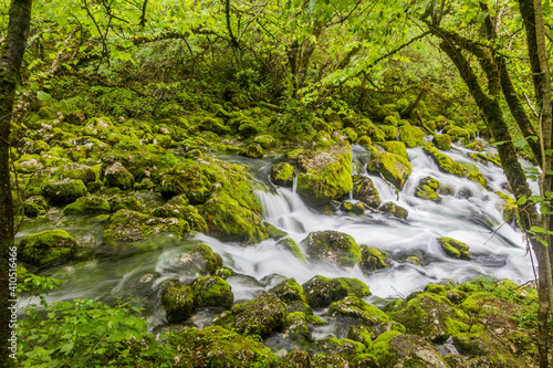 Gljun stream source near Bovec village  Slovenia