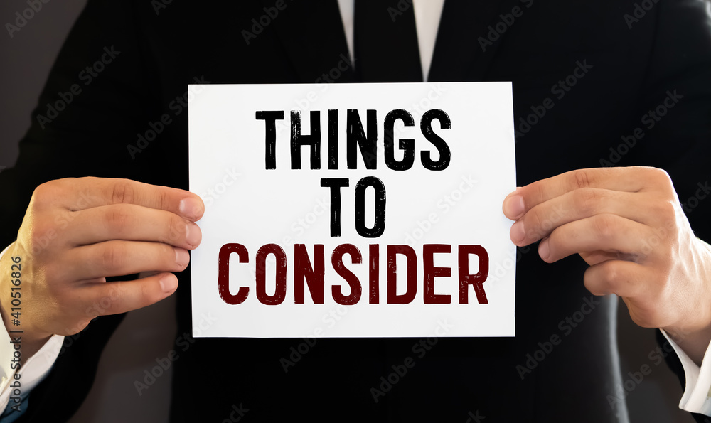 Word writing text Things To Consider. Word writing text Things To Consider.