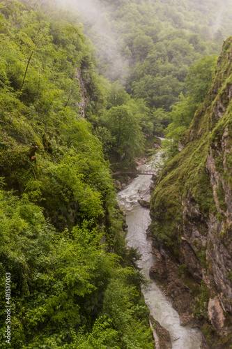 View of Tolmin Gorges (Tolminska Korita), Slovenia