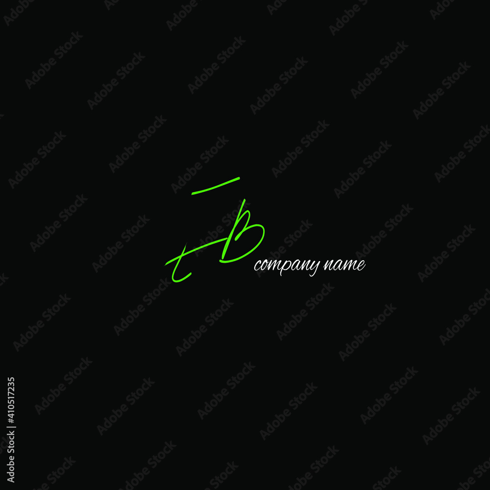 EB initial handwritten calligraphy, for monogram and logo EB initial handwritten calligraphy, for monogram and logo