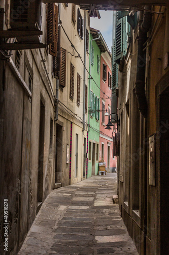Narrow alley in Koper, Slovenia
