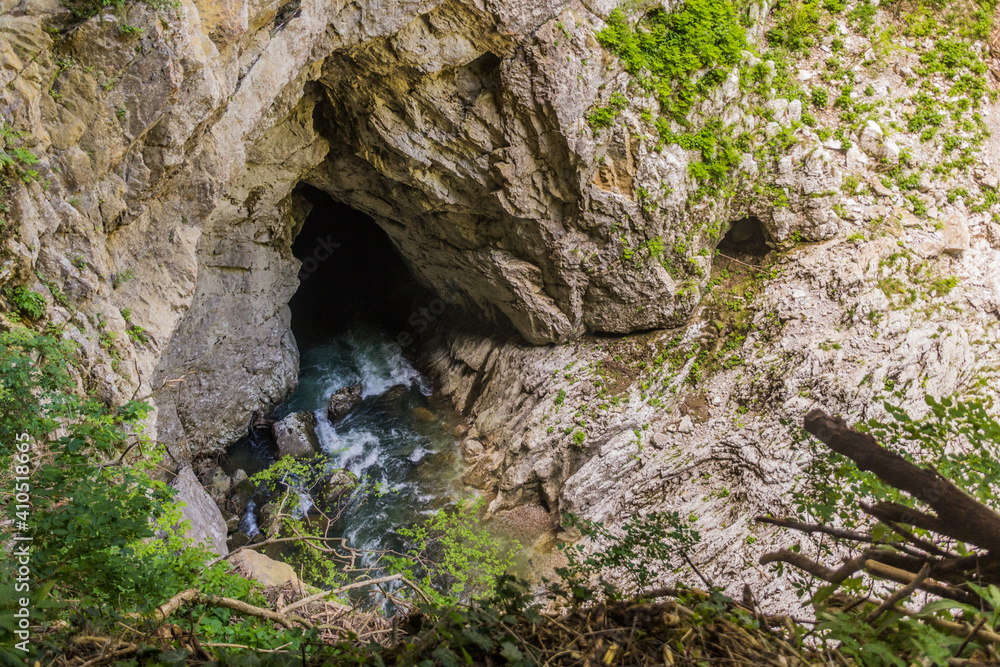 Fototapeta premium Deep gorge near Skocjanske jame (Skocjan Caves), Slovenia