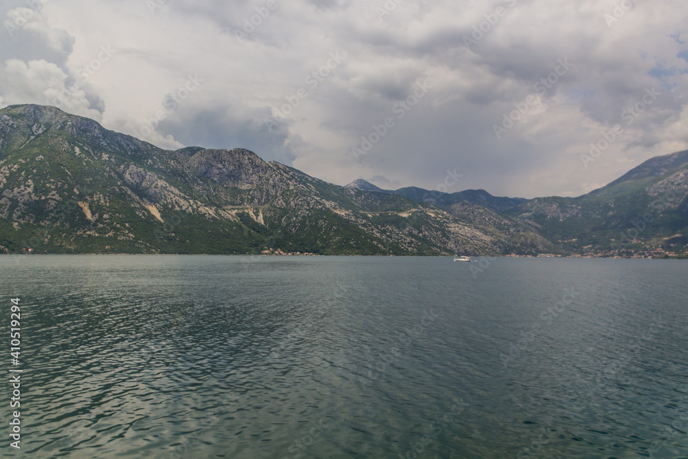 View of Bay of Kotor, Montenegro.