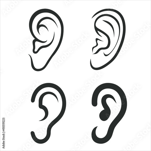 ears illustration collections, vector art.