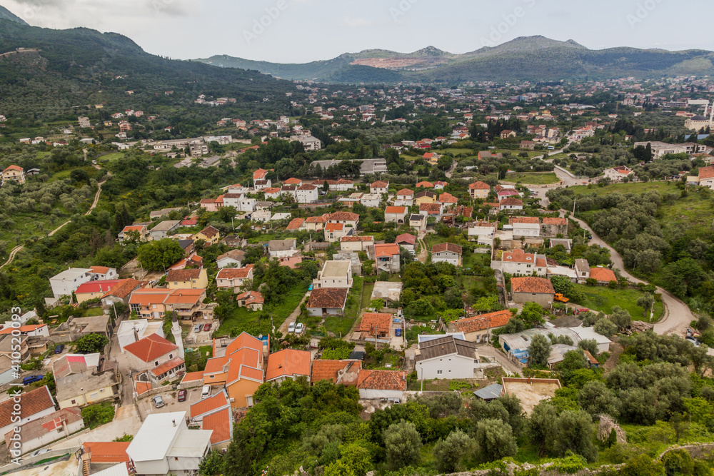 Fototapeta premium Aerial view of Bar, Montenegro