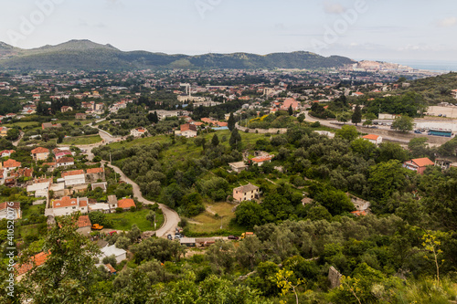 Aerial view of Bar, Montenegro