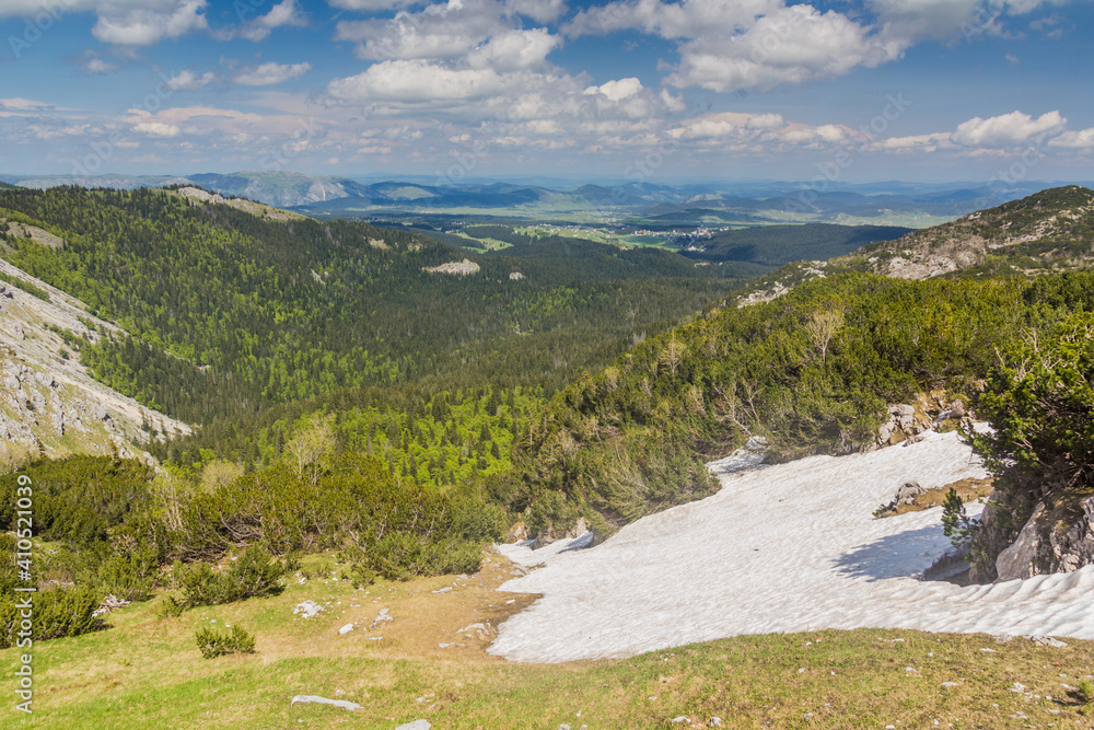 Landscape of Durmitor national park, Montenegro.