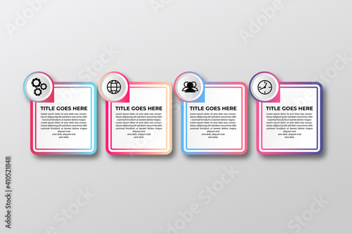 Presentation business Infographic element template. vector illustration. Can be used for process, presentations, layout, banner,info graph.