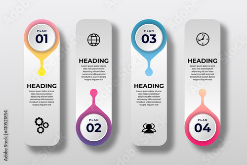 Presentation business Infographic element template. vector illustration. Can be used for process, presentations, layout, banner,info graph.