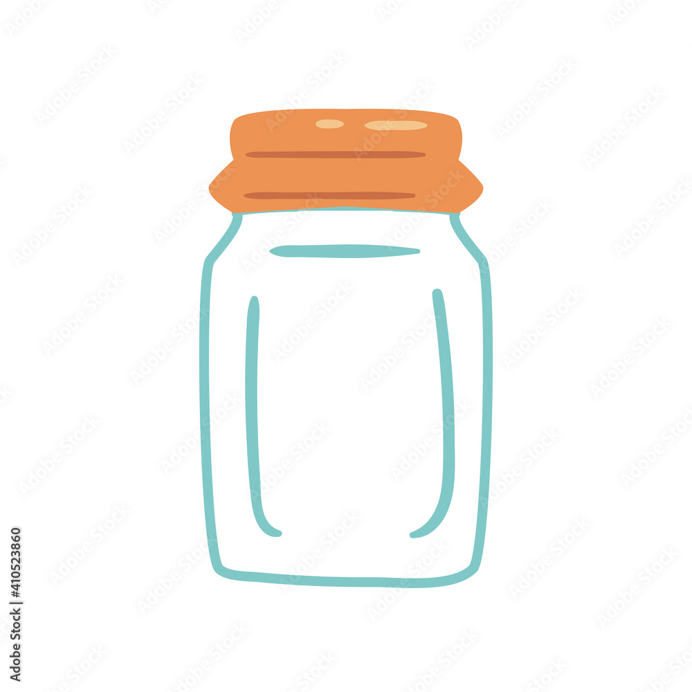 glass jar with orange cover isolated vector design glass jar with orange cover isolated vector design